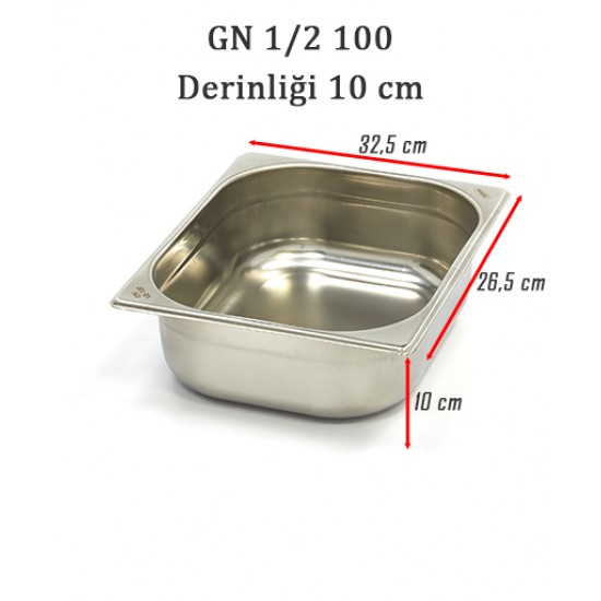 1/2-100 STANDART GN GASTRONOM KÜVET 1/2-100 STANDART GN GASTRONOM KÜVET