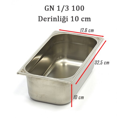 1/3-100 STANDART GN GASTRONOM KÜVET 1/3-100 STANDART GN GASTRONOM KÜVET