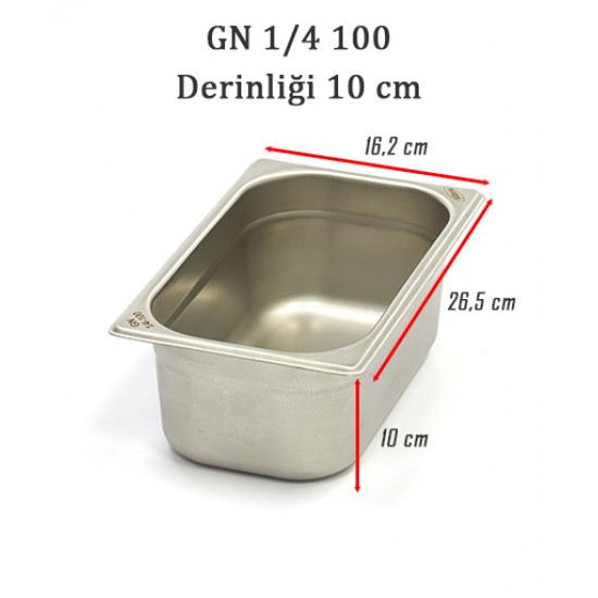 1/4-100 STANDART GN GASTRONOM KÜVET 1/4-100 STANDART GN GASTRONOM KÜVET