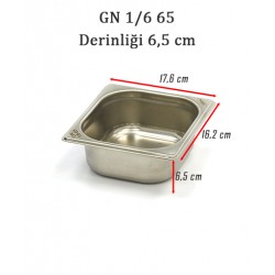 1/6-65 STANDART GN GASTRONOM KÜVET