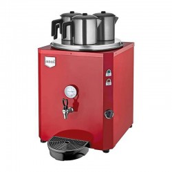 Remta DE10 Jumbo Çay Makinesi, 3 Demlikli, Kırmızı