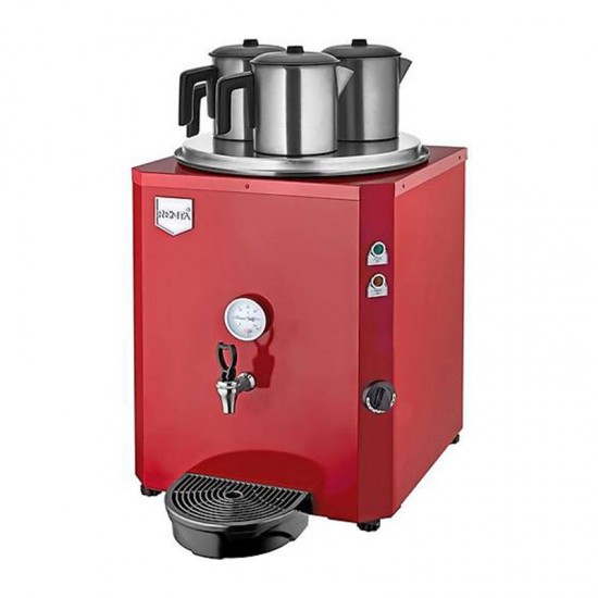 Remta DE10 Jumbo Çay Makinesi, 3 Demlikli, Kırmızı