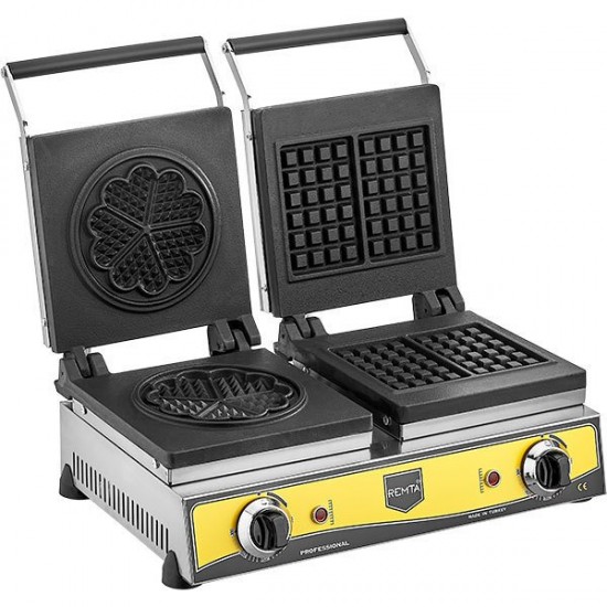 Remta W21 Kare ve Çiçek Model Waffle Makinesi, Elektrikli Remta W21 Kare ve Çiçek Model Waffle Makinesi, Elektrikli